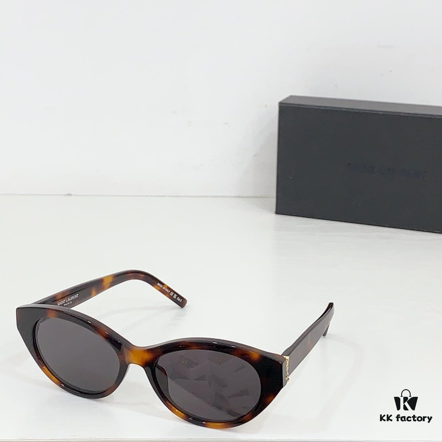 6931ac07ccd8ab3d7afa05c2 130 #New Saint Laurent, Same Style as Rose Park, YSL M148 High Quality, Iconic YSL Temple Design, INS European and American Series Sunglasses