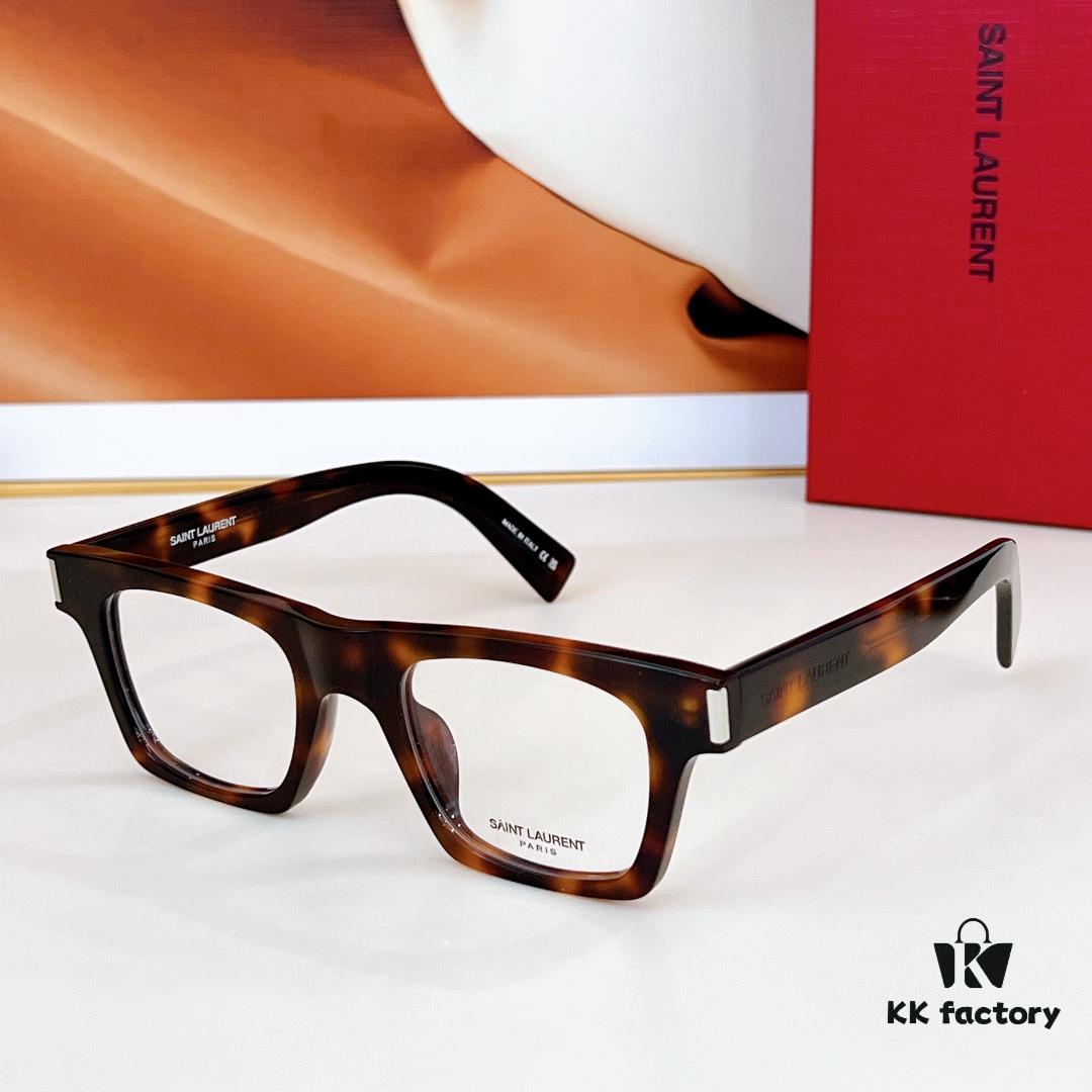 6931ac08ccd8ab3d7afa05c7 125 Saint Laurent SL719 SL719 Universal Frame with Iconic Corners, One-Piece Nose Bridge and Logo-Embossed Temples