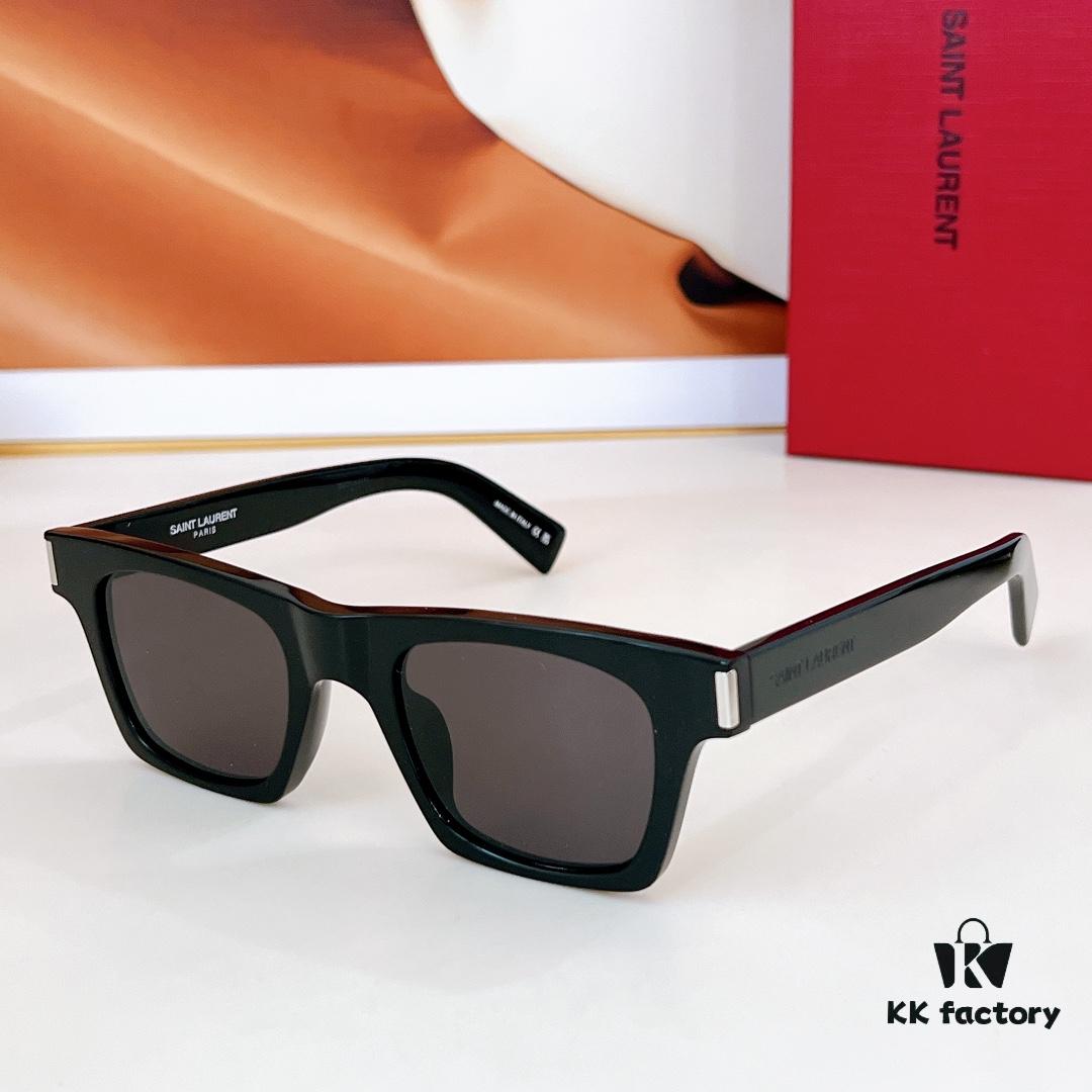 6931ac08ccd8ab3d7afa05c8 125 Saint Laurent SL719 SL719 Universal Frame with Iconic Corners, One-Piece Nose Bridge and Logo-Embossed Temples
