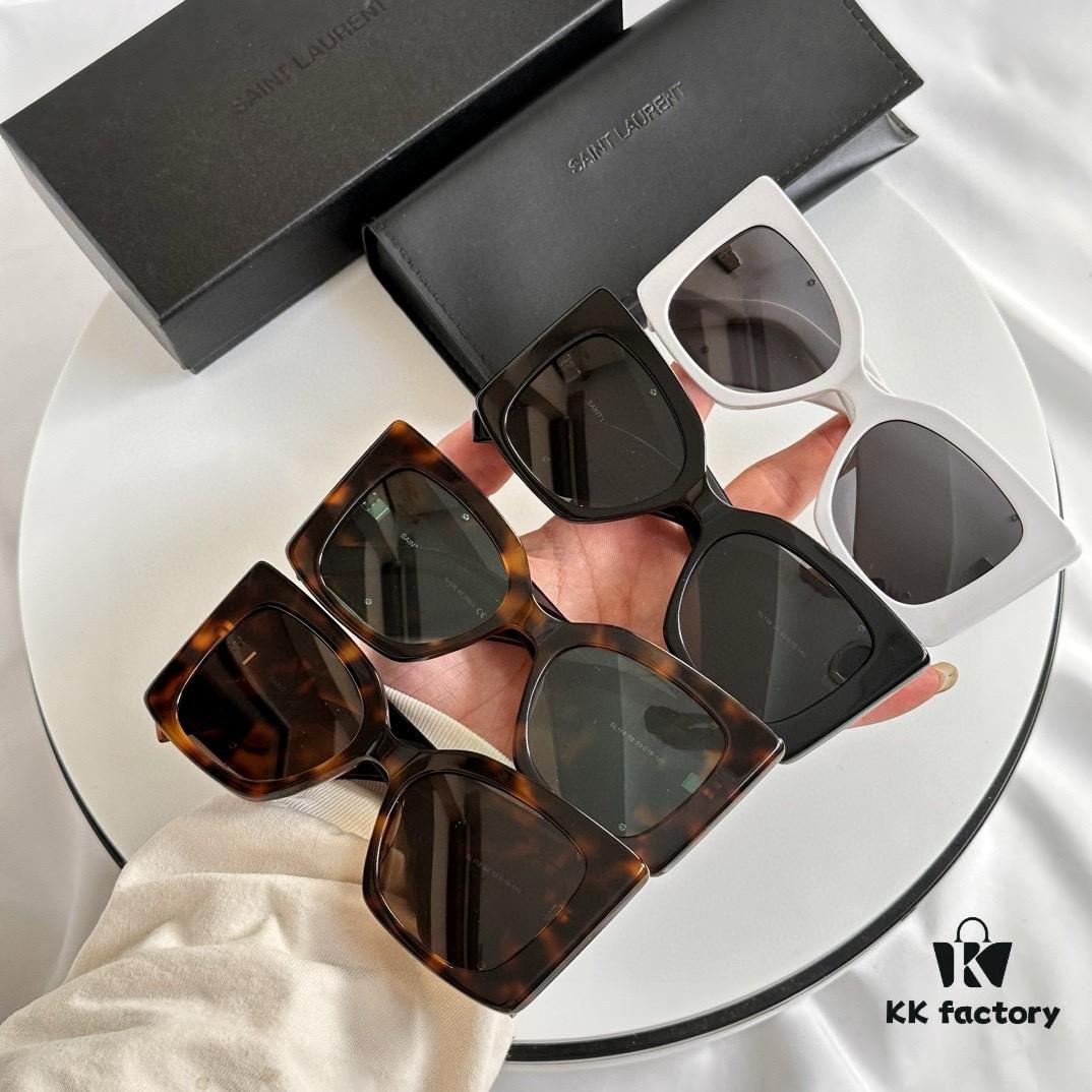 6931ac08ccd8ab3d7afa05d6 Factory Price No Nose Pad Version In Stock Ready to Ship Saint Laurent SLM119F Asian Fit Sunglasses