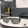 Saint Laurent SL605 Square Narrow Frame Sunglasses