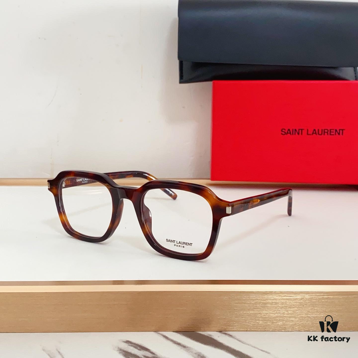 6931ac0bccd8ab3d7afa05fa SAINT LAURENT SL 715 Soft Square Frame with Iconic Angles and Integrated Nose Bridge