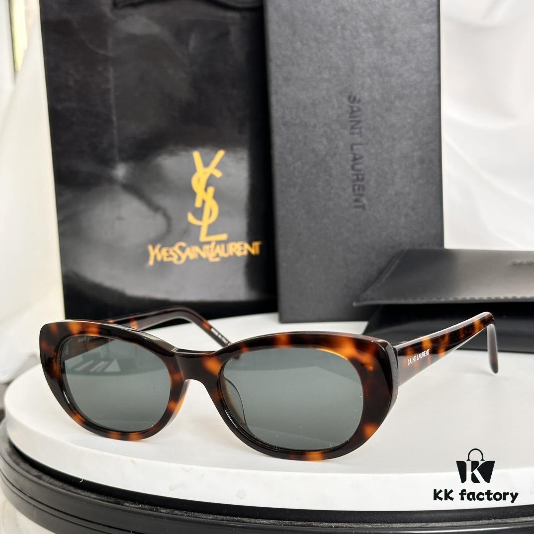 YSL Sunglasses Small Frame Warm Heart Gold HyunA Na Zha Same Style