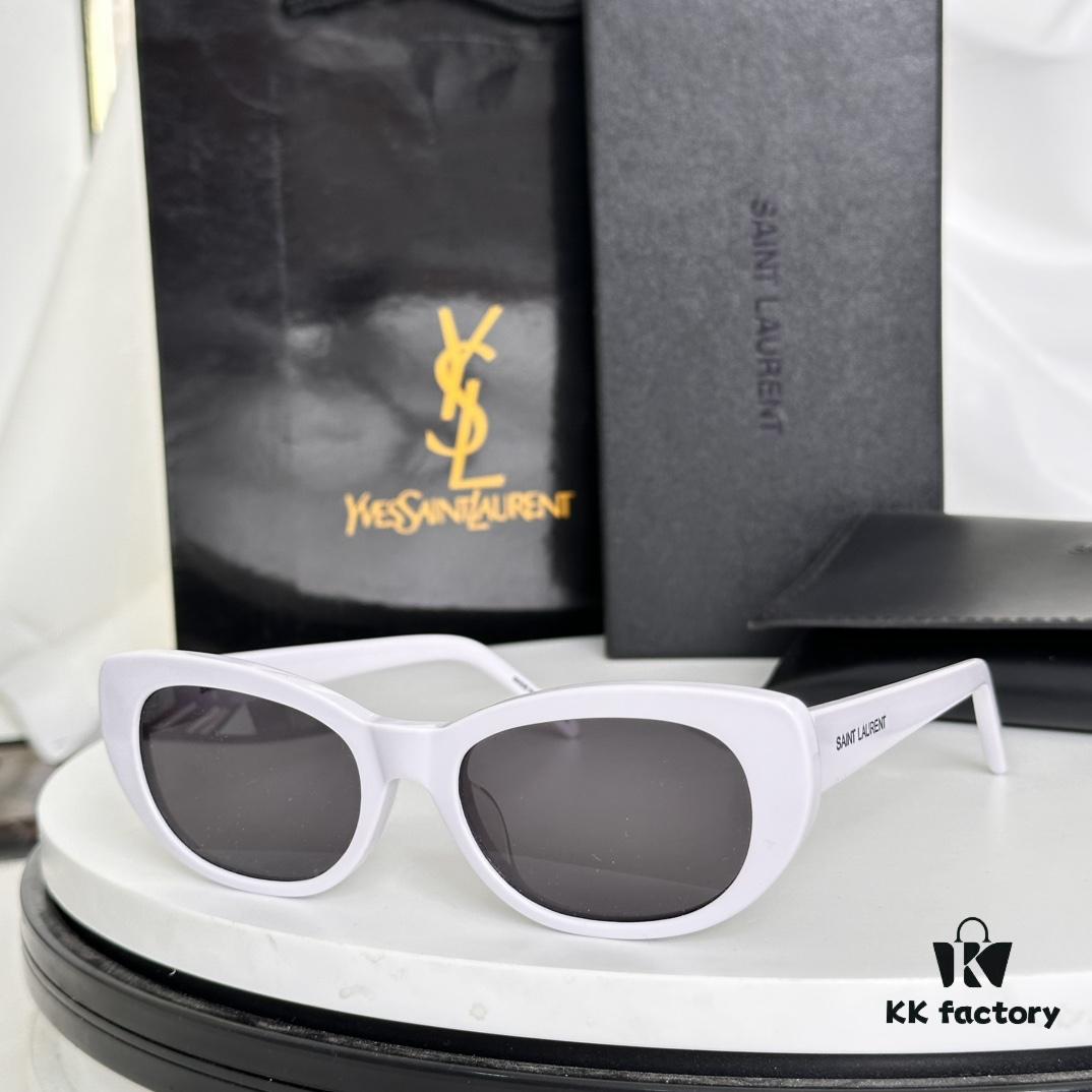 YSL Sunglasses Small Frame Warm Heart Gold HyunA Na Zha Same Style