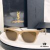 6931ac0eccd8ab3d7afa062e SAINT LAURENT SLM103F Cat-Eye Sunglasses, Italian-Made Acetate Rectangular Frame with K-Gold Hinges