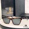 6931ac0eccd8ab3d7afa062f SAINT LAURENT SLM103F Cat-Eye Sunglasses, Italian-Made Acetate Rectangular Frame with K-Gold Hinges