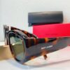 130 SAINT LAURENT YSL-SL736 Oval Frame Nylon Lens Sunglasses with Engraved Temples