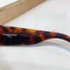 130 SAINT LAURENT YSL-SL736 Oval Frame Nylon Lens Sunglasses with Engraved Temples
