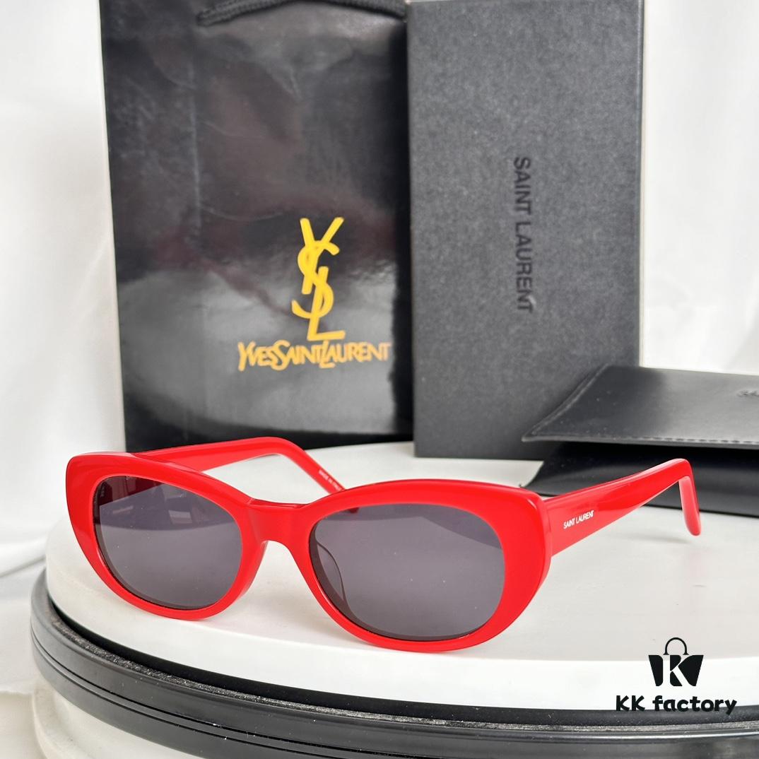 YSL Sunglasses Small Frame Warm Heart Gold HyunA Nazha Same Style