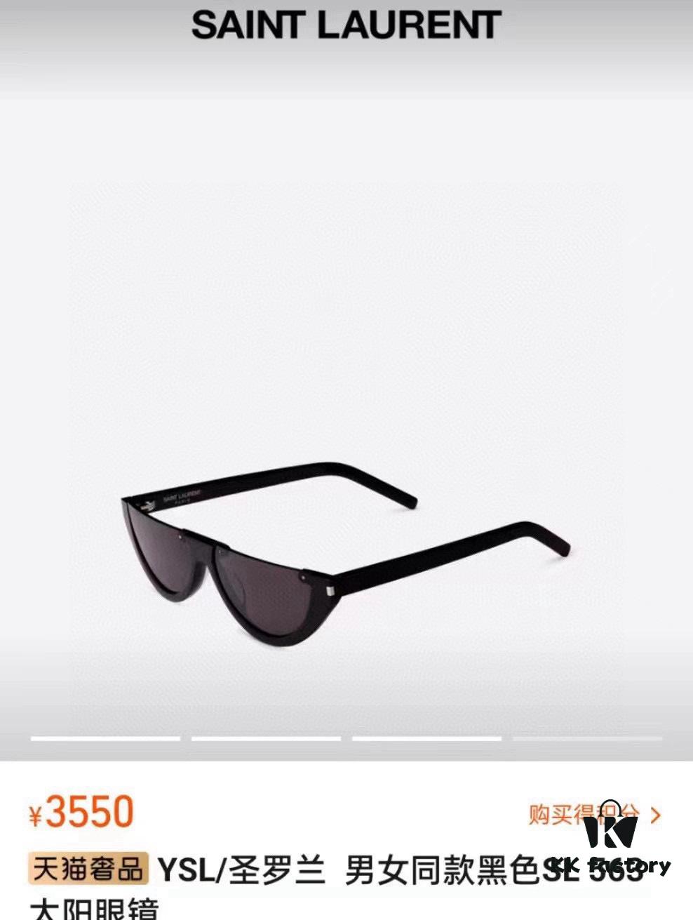 6931ac19ccd8ab3d7afa06b5 Authentic New Arrival: SAINT LAURENT YSL SL563 Cat-Eye Sunglasses Recommended for Square and Round Face Shapes