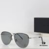6931ac1cccd8ab3d7afa06ec 110 SAINT LAURENT Pilot Style Lightweight Metal Interlocking Letters High Quality Sunglasses Model SL328K/M Size 66-14-145