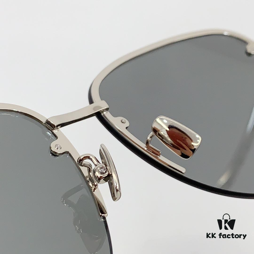6931ac1cccd8ab3d7afa06ee 110 SAINT LAURENT Pilot Style Lightweight Metal Interlocking Letters High Quality Sunglasses Model SL328K/M Size 66-14-145