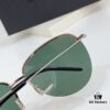 6931ac1cccd8ab3d7afa06f0 110 SAINT LAURENT Pilot Style Lightweight Metal Interlocking Letters High Quality Sunglasses Model SL328K/M Size 66-14-145