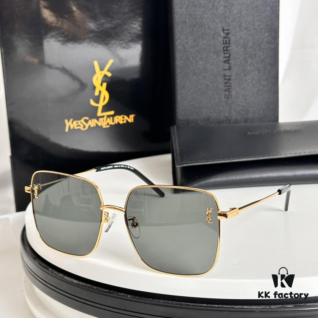 6931ac1dccd8ab3d7afa06f6 Authentic SAINT LAURENT SL314 Size 58□18-140 YSL High-Quality Metal Square Fashion Sunglasses