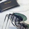 6931ac1eccd8ab3d7afa0700 130 SAINT LAURENT Pilot Style Lightweight Metal Interlocking Letters High-Quality Sunglasses Model SL328K/M SIZE: 66□14-145
