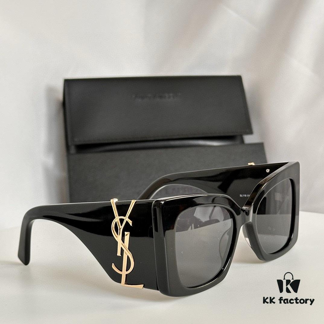 6931ac1fccd8ab3d7afa0714 Factory Price No Nose Pad Version In Stock Ready to Ship Saint Laurent SL M119F Sunglasses Asian Fit