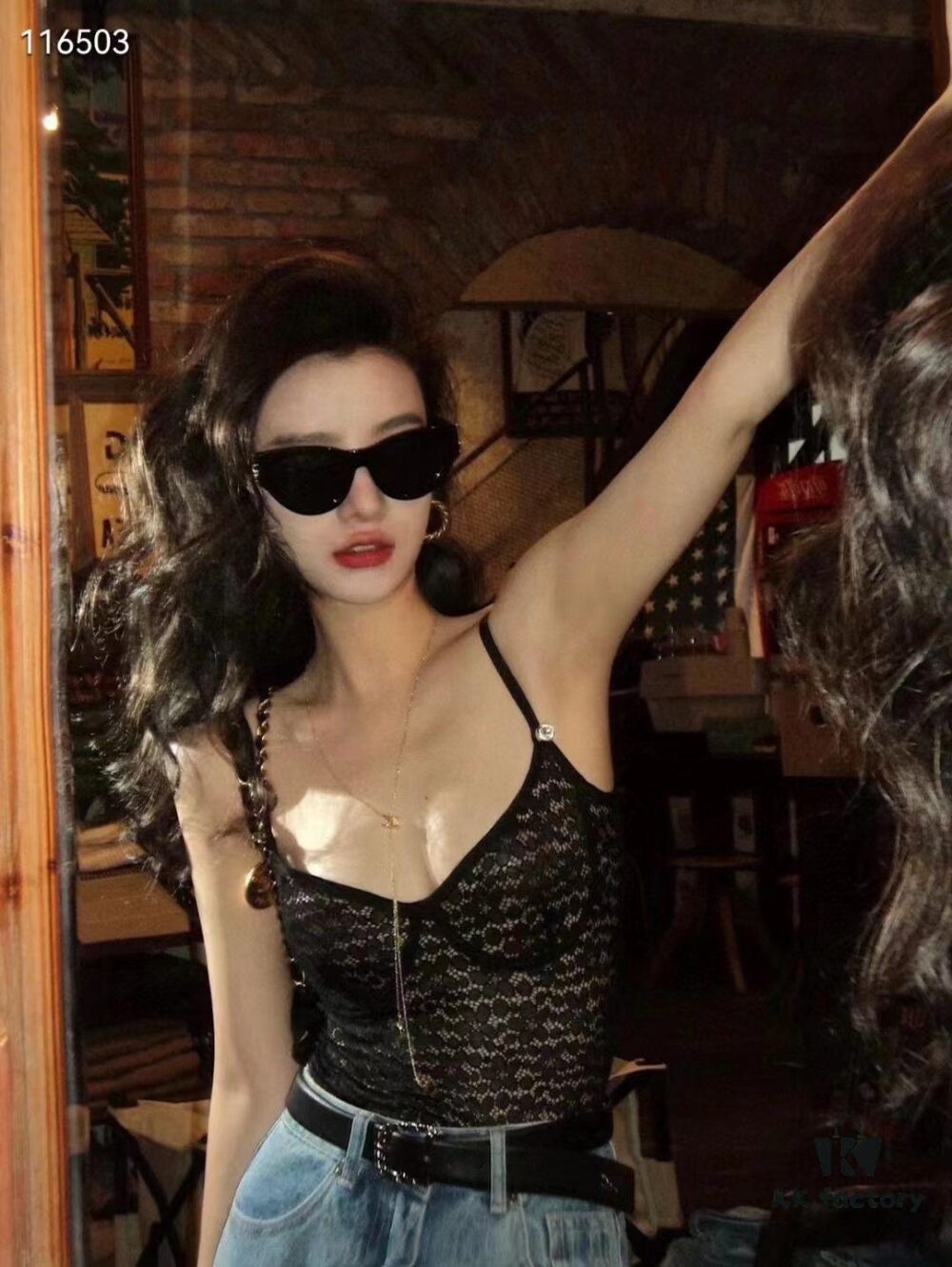 6931ac20ccd8ab3d7afa0721 SAINT LAURENT Saint Laurent SL M94 Size: 53□20-145 YSL Letter Temple High-Quality Irregular Acetate Retro Cat-Eye Fashion Sunglasses