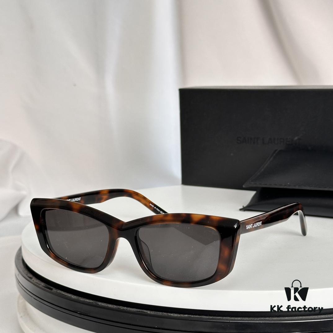 6931ac24ccd8ab3d7afa0766 SAINT LAURENT YSL SL 658 Small Frame Sunglasses Highly Sought After in European and American Markets and in the Ins Communities