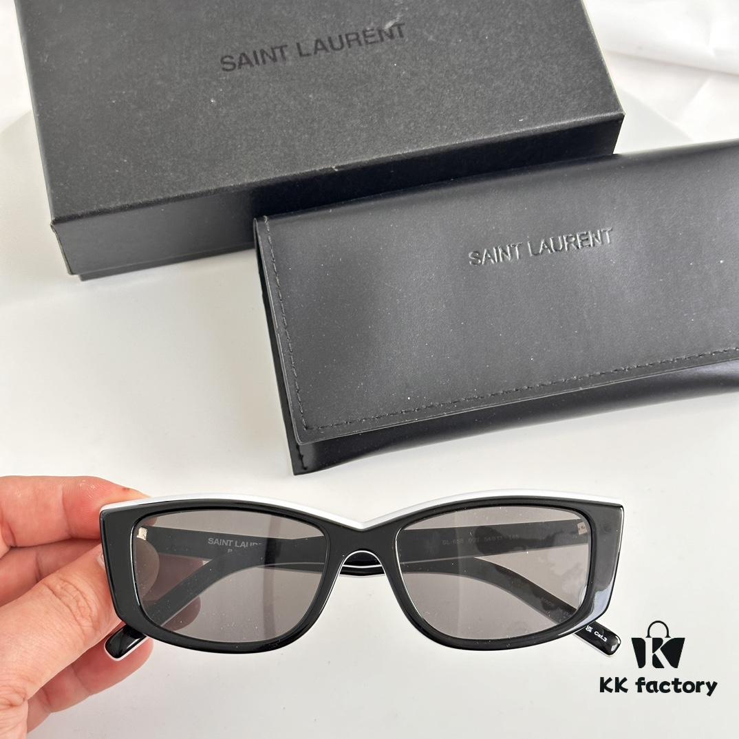 6931ac24ccd8ab3d7afa076c SAINT LAURENT YSL SL 658 Small Frame Style Popularized by Western Instagram Influencers