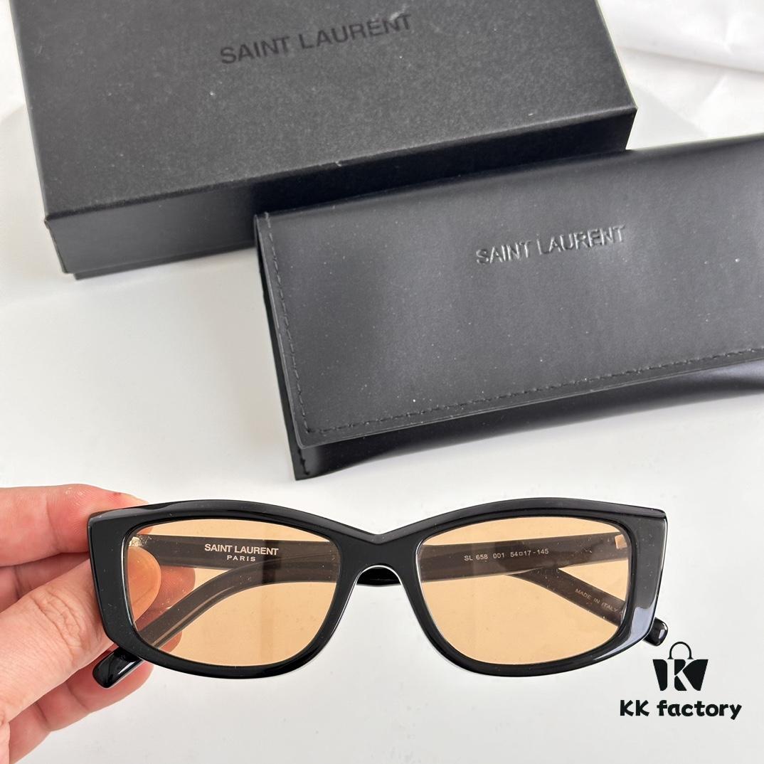 6931ac24ccd8ab3d7afa076e SAINT LAURENT YSL SL 658 Small Frame Style Popularized by Western Instagram Influencers