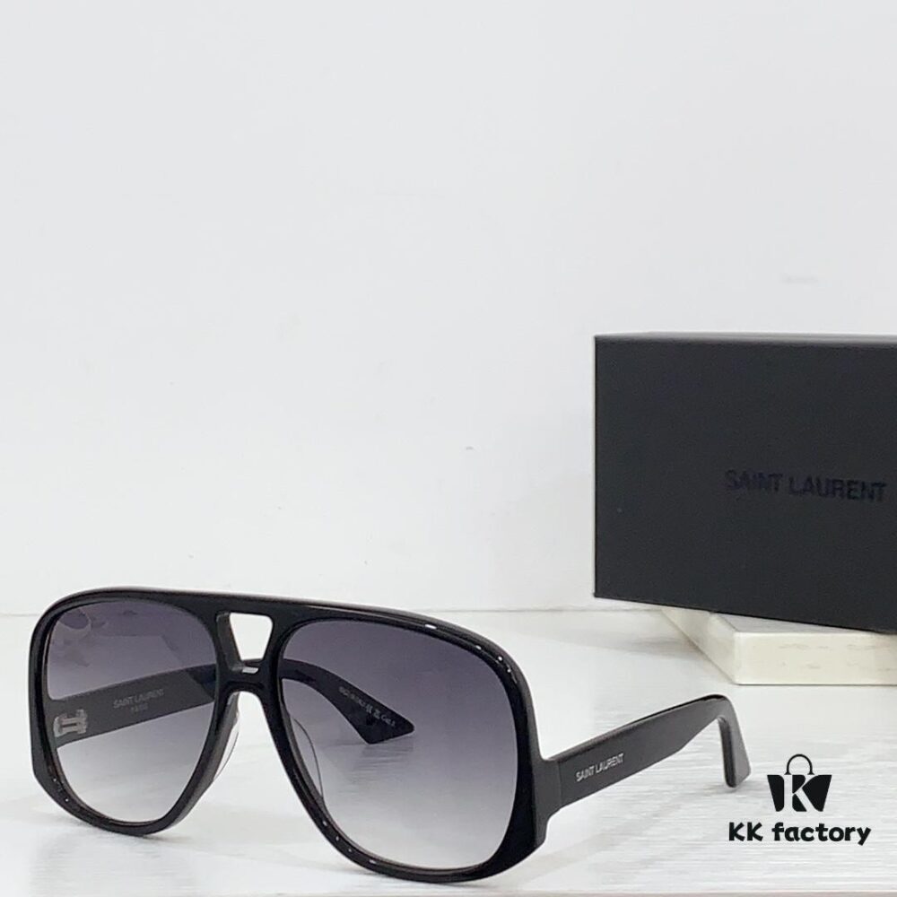 6931ac27ccd8ab3d7afa0795 SAINT LAURENT SL 652 SOLACE Double Bridge Sunglasses with Low Temple Design