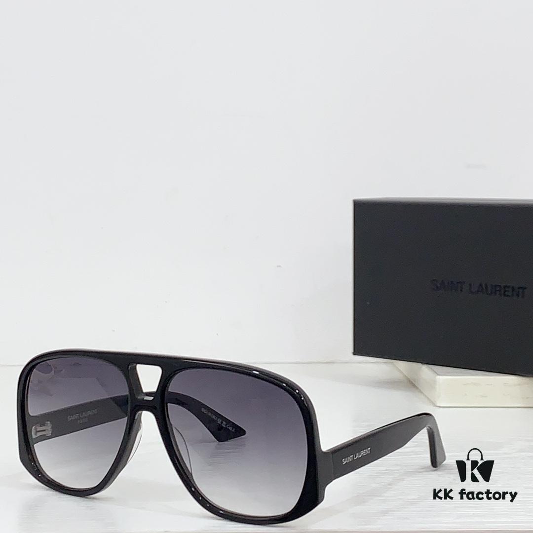 6931ac27ccd8ab3d7afa0795 SAINT LAURENT SL 652 SOLACE Double Bridge Sunglasses with Low Temple Design