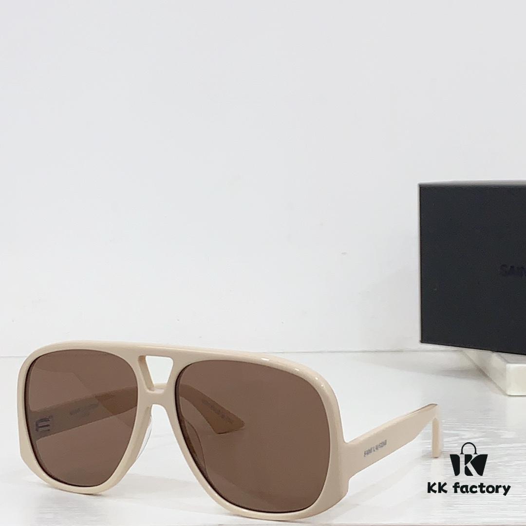 6931ac27ccd8ab3d7afa0796 SAINT LAURENT SL 652 SOLACE Double Bridge Sunglasses with Low Temple Design