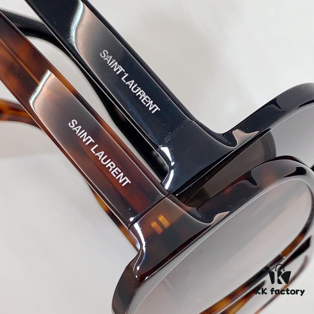 6931ac27ccd8ab3d7afa079a SAINT LAURENT SL 652 SOLACE Double Bridge Sunglasses with Low Temple Design