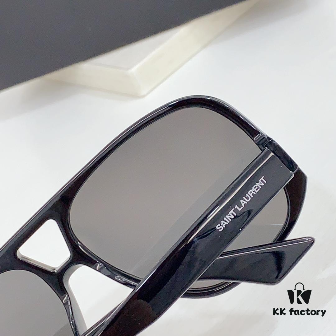 6931ac27ccd8ab3d7afa079b SAINT LAURENT SL 652 SOLACE Double Bridge Sunglasses with Low Temple Design