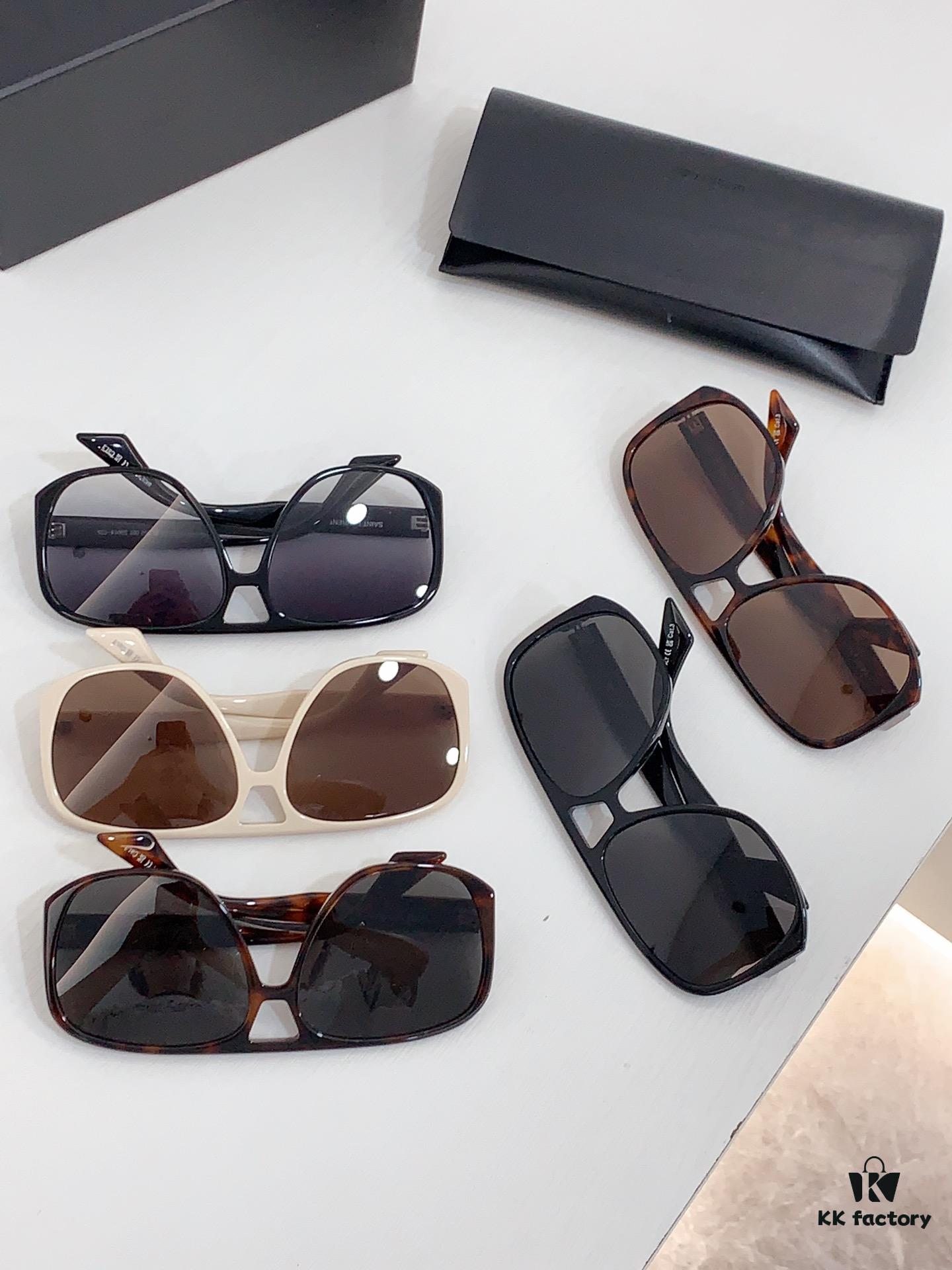 6931ac27ccd8ab3d7afa079c SAINT LAURENT SL 652 SOLACE Double Bridge Sunglasses with Low Temple Design
