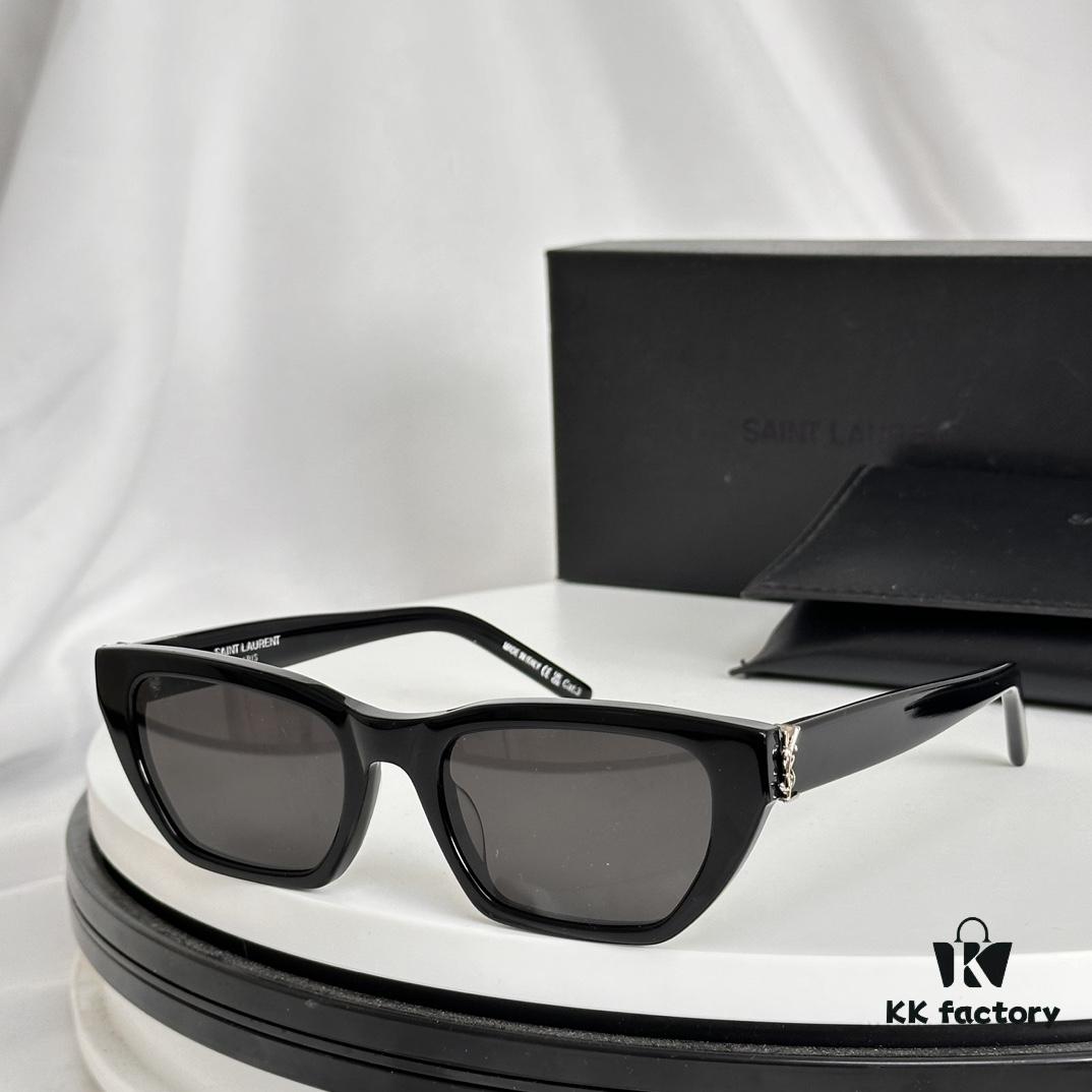 6931ac28ccd8ab3d7afa07a1 Saint Laurent SL M127/F Small Logo YSL Accent Sunglasses