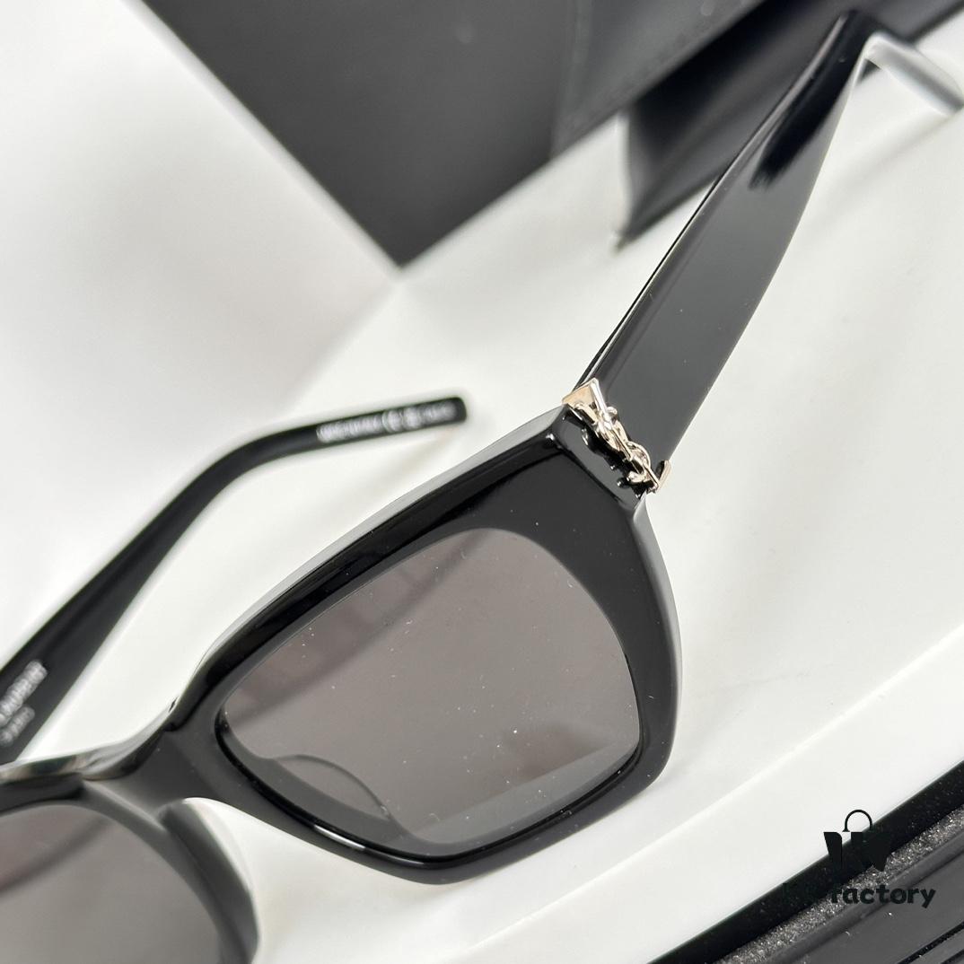 6931ac28ccd8ab3d7afa07a2 Saint Laurent SL M127/F Small Logo YSL Accent Sunglasses