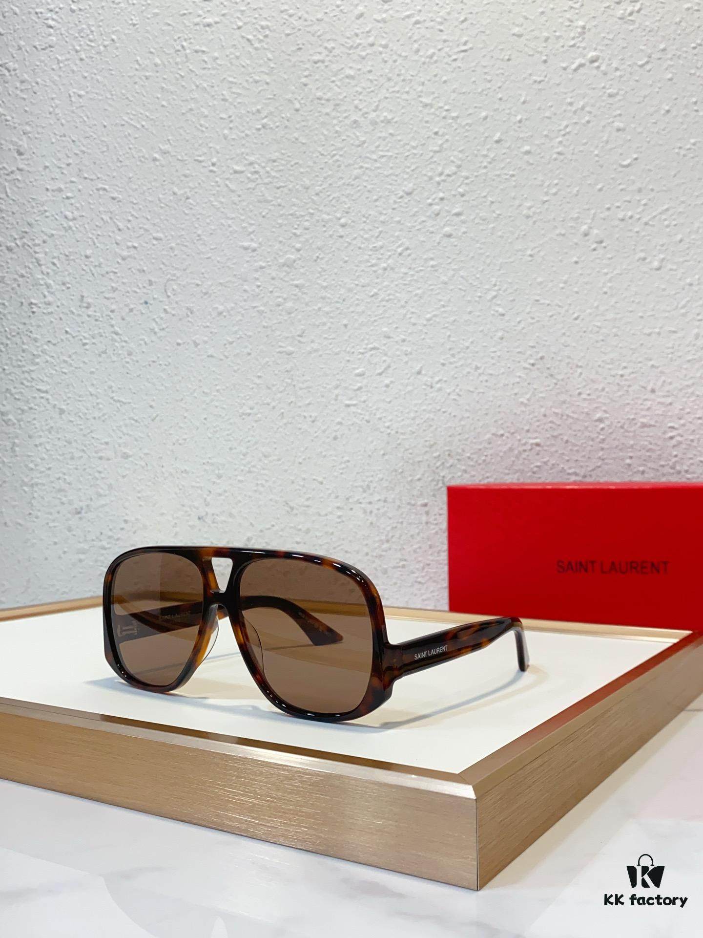 6931ac28ccd8ab3d7afa07a6 SAINT LAURENT SL 652 SOLACE Double Bridge Sunglasses with Low Temple Design
