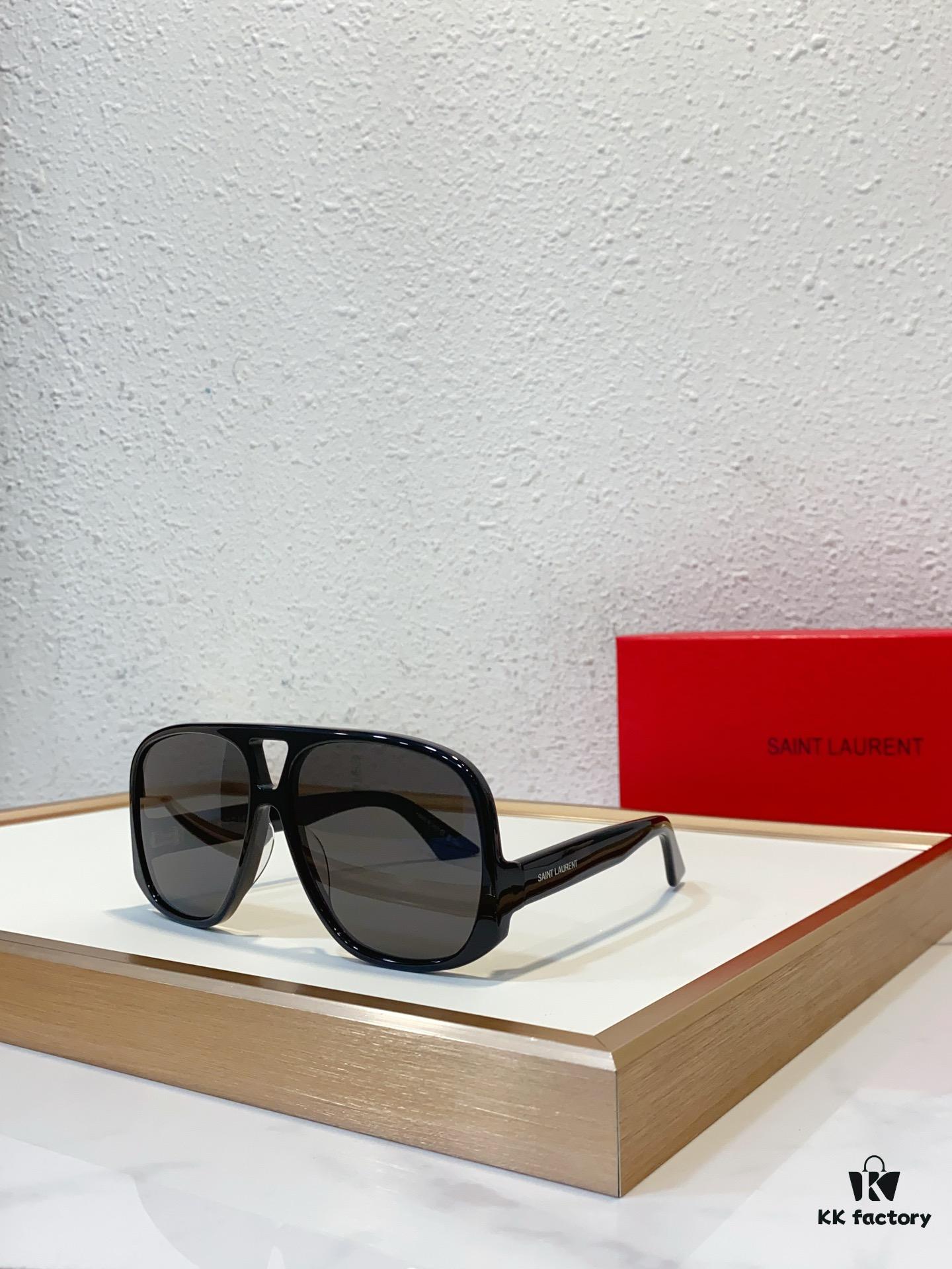 6931ac28ccd8ab3d7afa07a7 SAINT LAURENT SL 652 SOLACE Double Bridge Sunglasses with Low Temple Design