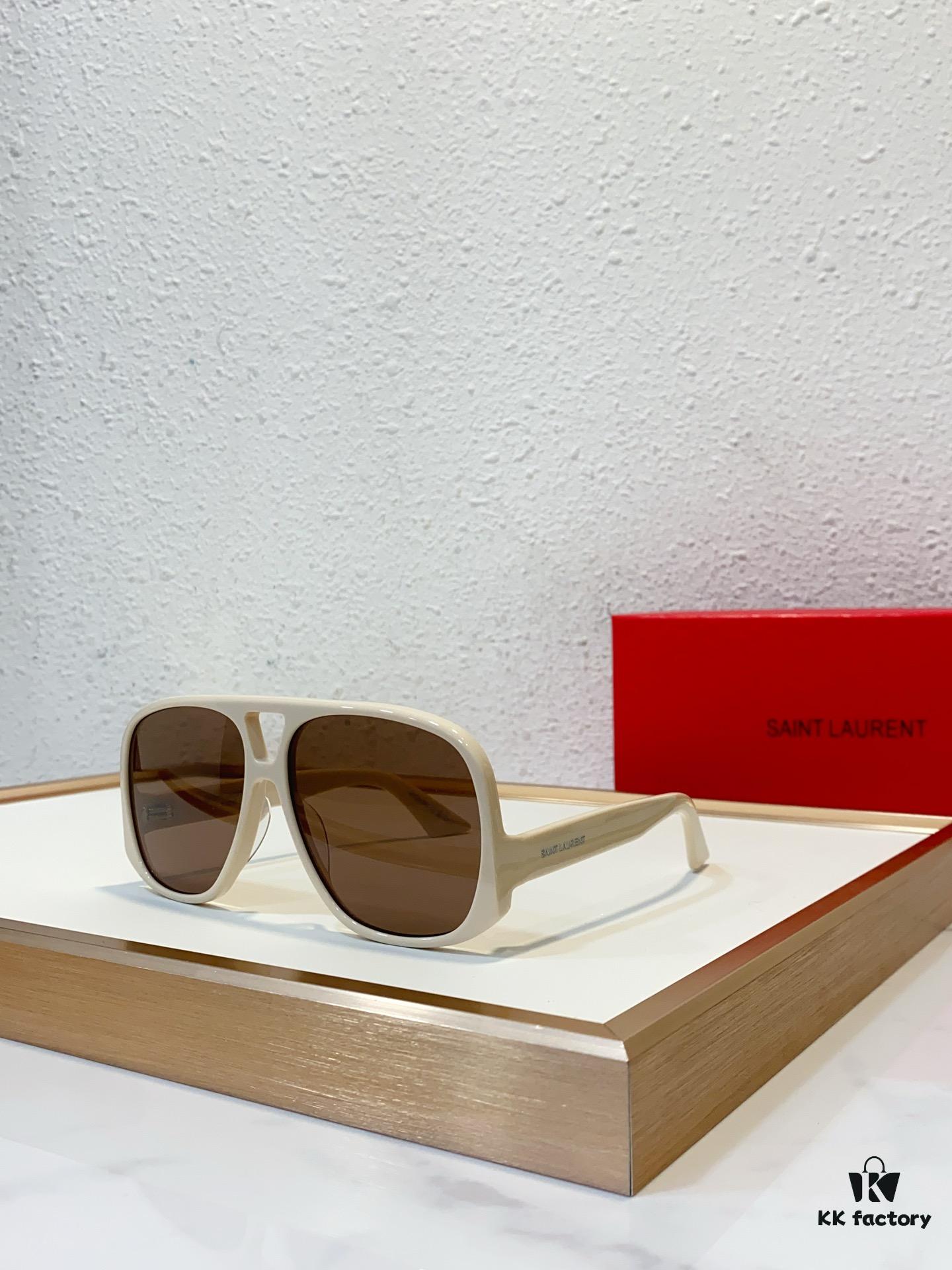 6931ac28ccd8ab3d7afa07a8 SAINT LAURENT SL 652 SOLACE Double Bridge Sunglasses with Low Temple Design