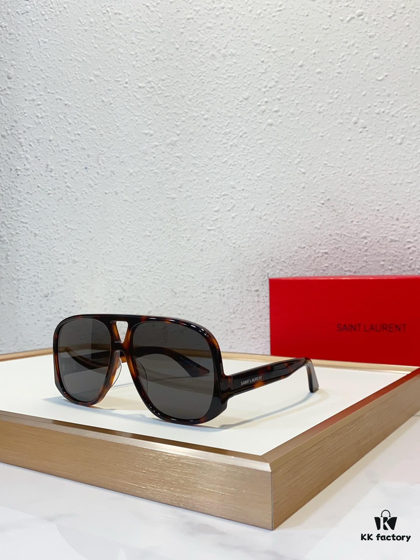 6931ac28ccd8ab3d7afa07a9 SAINT LAURENT SL 652 SOLACE Double Bridge Sunglasses with Low Temple Design