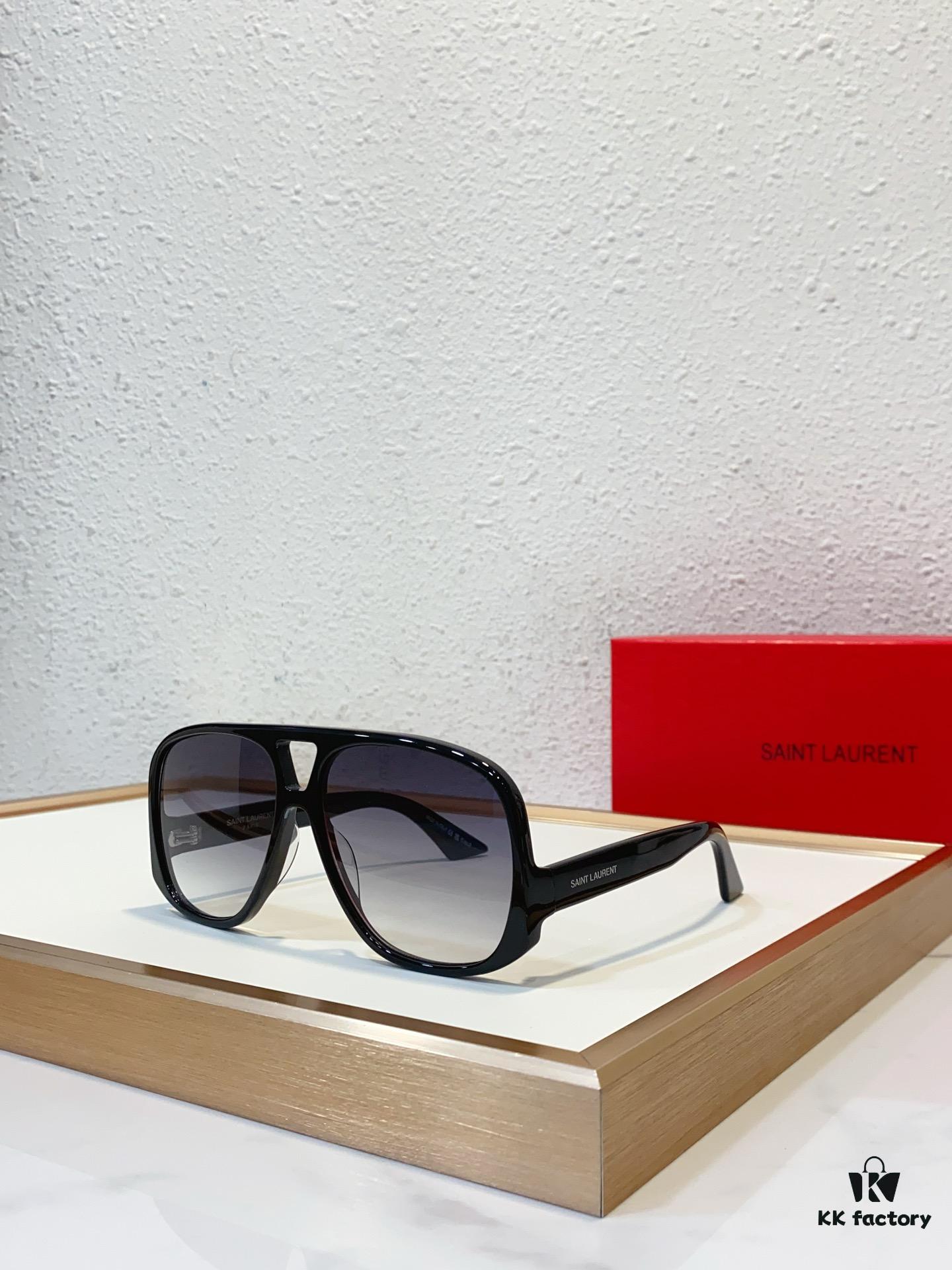 6931ac28ccd8ab3d7afa07aa SAINT LAURENT SL 652 SOLACE Double Bridge Sunglasses with Low Temple Design