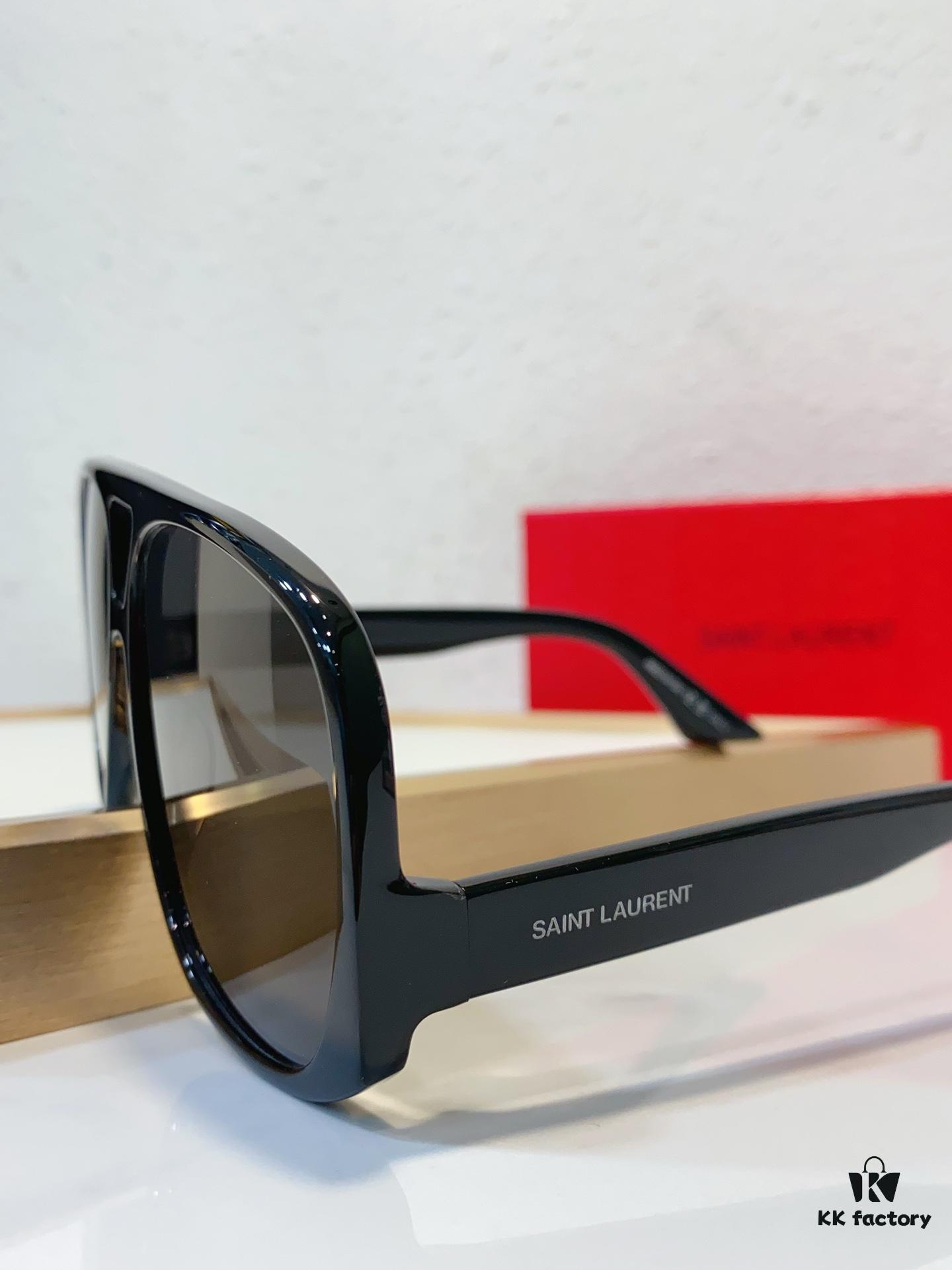 6931ac28ccd8ab3d7afa07ab SAINT LAURENT SL 652 SOLACE Double Bridge Sunglasses with Low Temple Design
