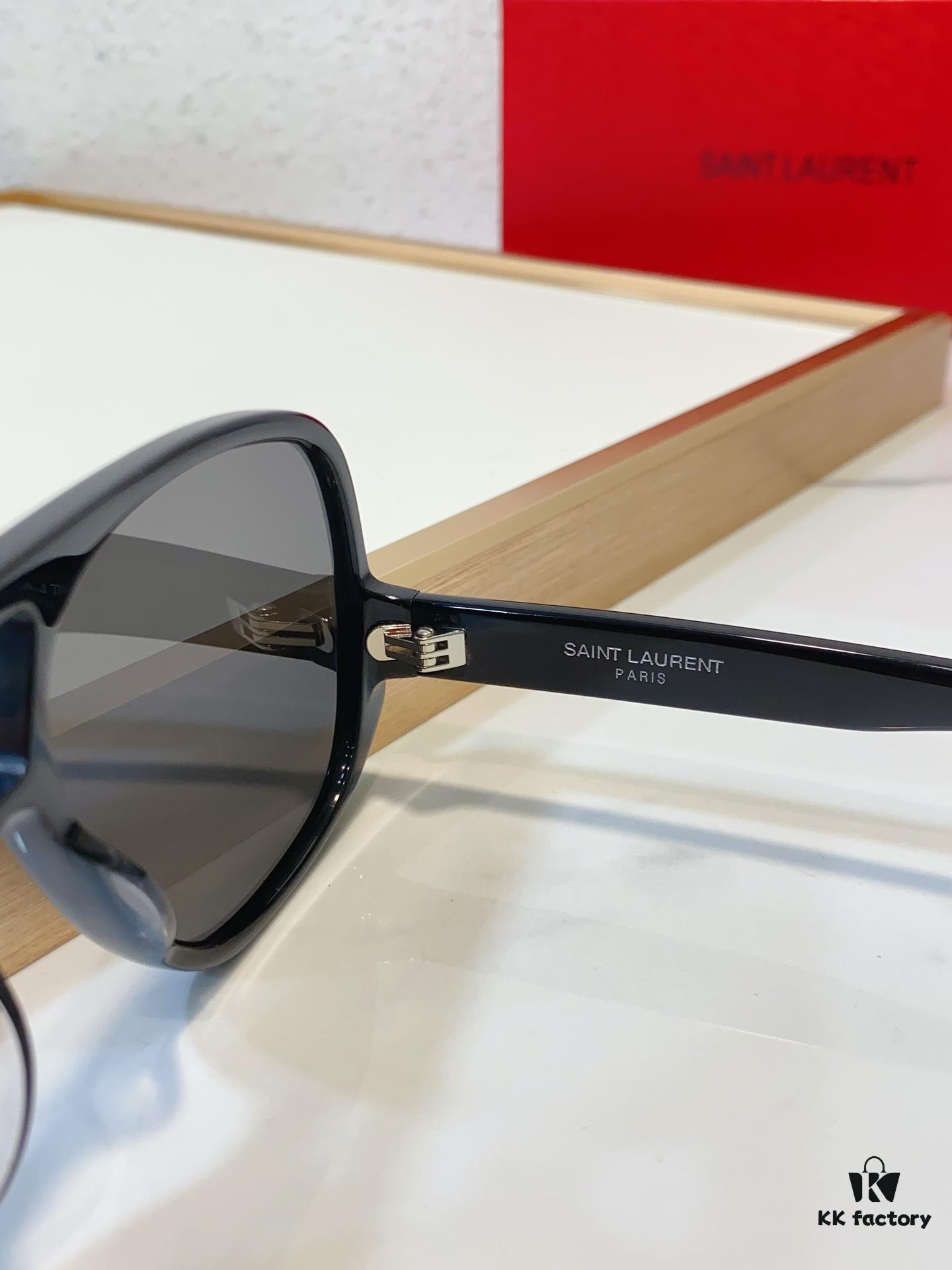 6931ac28ccd8ab3d7afa07ac SAINT LAURENT SL 652 SOLACE Double Bridge Sunglasses with Low Temple Design