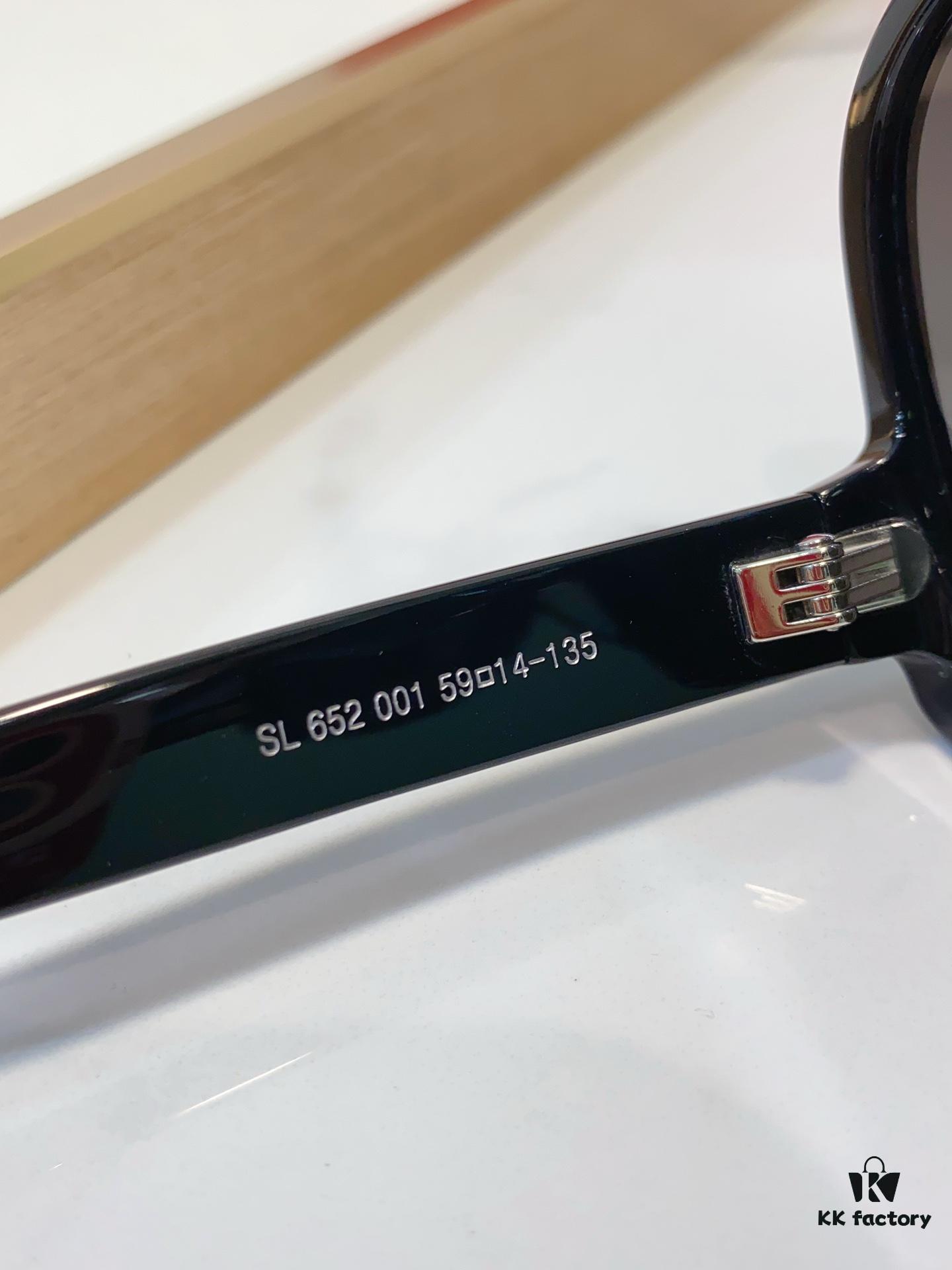 6931ac29ccd8ab3d7afa07ad SAINT LAURENT SL 652 SOLACE Double Bridge Sunglasses with Low Temple Design