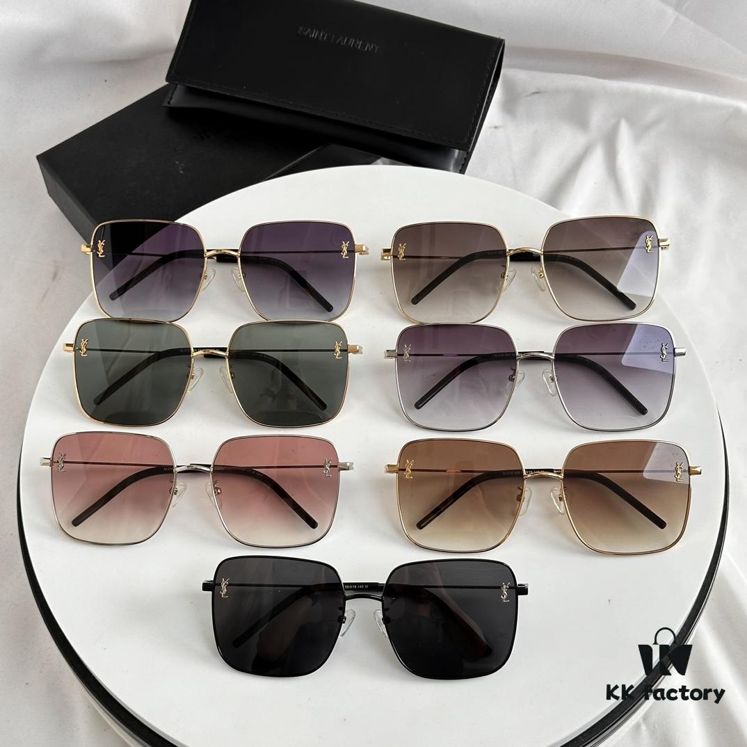 6931ac2cccd8ab3d7afa07e4 Authentic SAINT LAURENT SL314 Size 58□18-140 YSL High-Quality Metal Square Fashion Sunglasses
