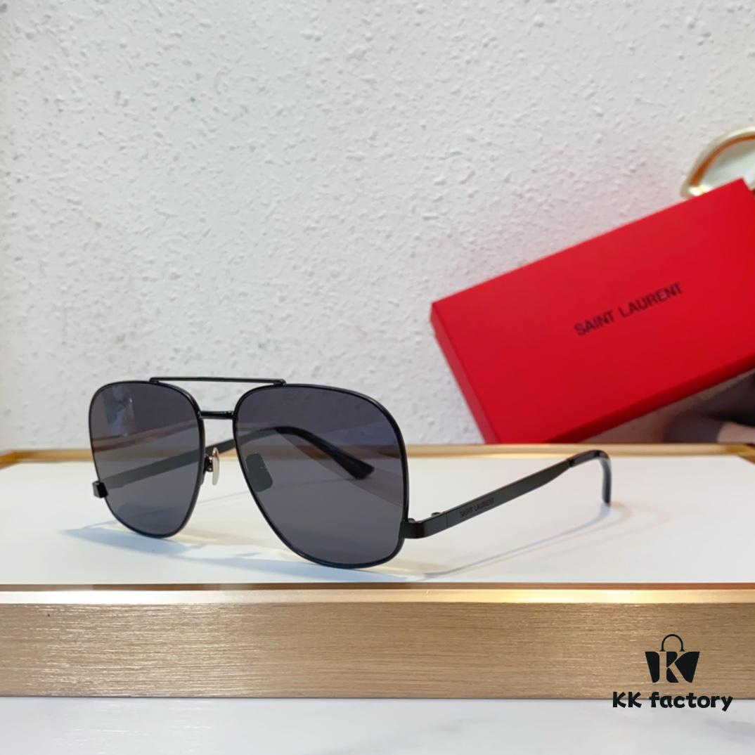 6931ac31ccd8ab3d7afa0836 SAINT LAURENT SL 653/F LEON Dual-Bridge Sunglasses with Low Temple Design