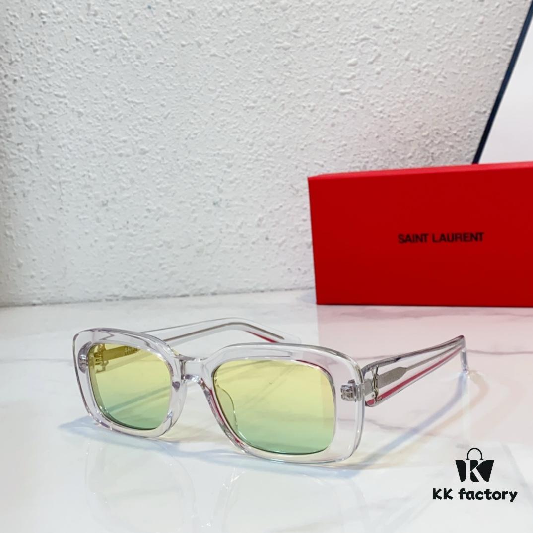 6931ac32ccd8ab3d7afa0844 120 SAINT LAURENT SL M130 with YSL Logo on Temples, Sleek and Stylish Design