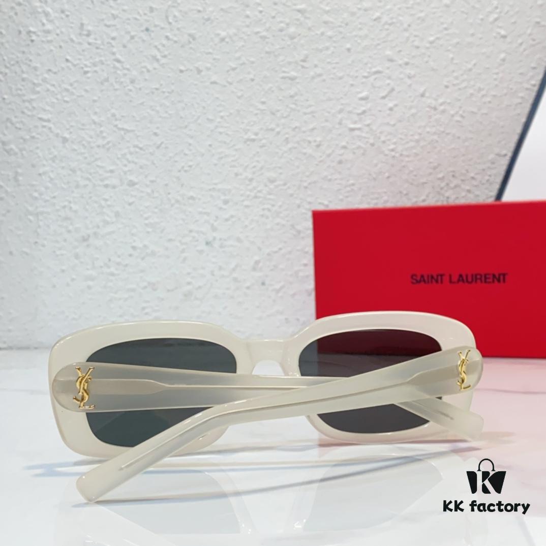 6931ac32ccd8ab3d7afa0847 120 SAINT LAURENT SL M130 with YSL Logo on Temples, Sleek and Stylish Design