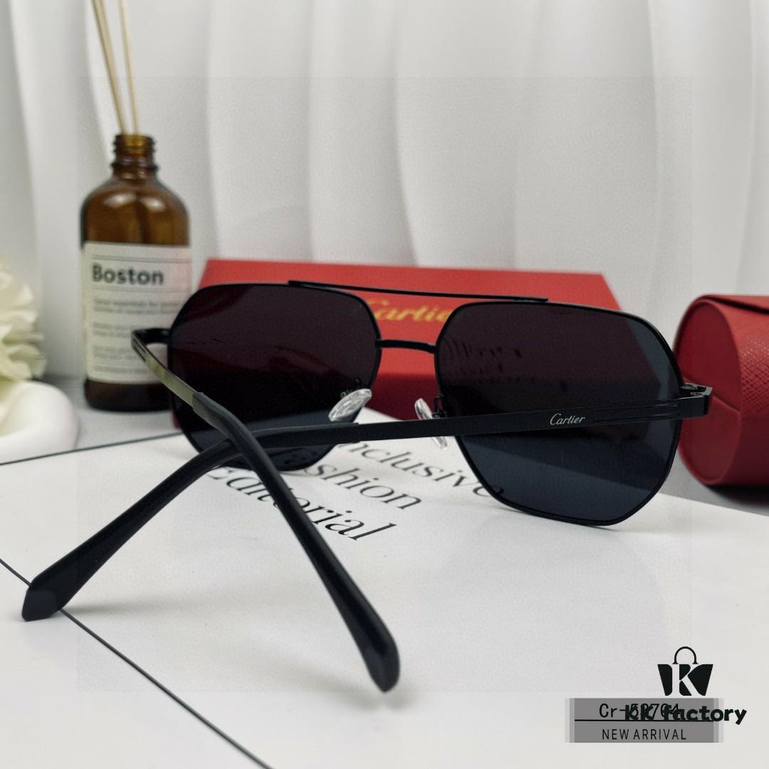 6931ac34ccd8ab3d7afa0861 Cartier France - Men's Sunglasses with Polarized Lenses, Lightweight Metal Frame, Fashionable and Luxurious Design for Driving and Travel