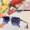 6931ac35ccd8ab3d7afa0878 Cartier New 3D Panther Head Sunglasses, European and American Style, Unique Frameless Sunglasses