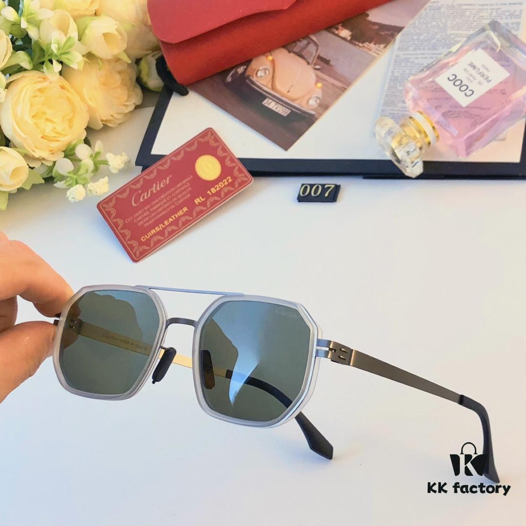 6931ac36ccd8ab3d7afa0880 Cartier New Fashion Pilot Sunglasses with Metallic Double Bridge, High-End Sunglass Frame for Men, Polarized 2024 Eyewear