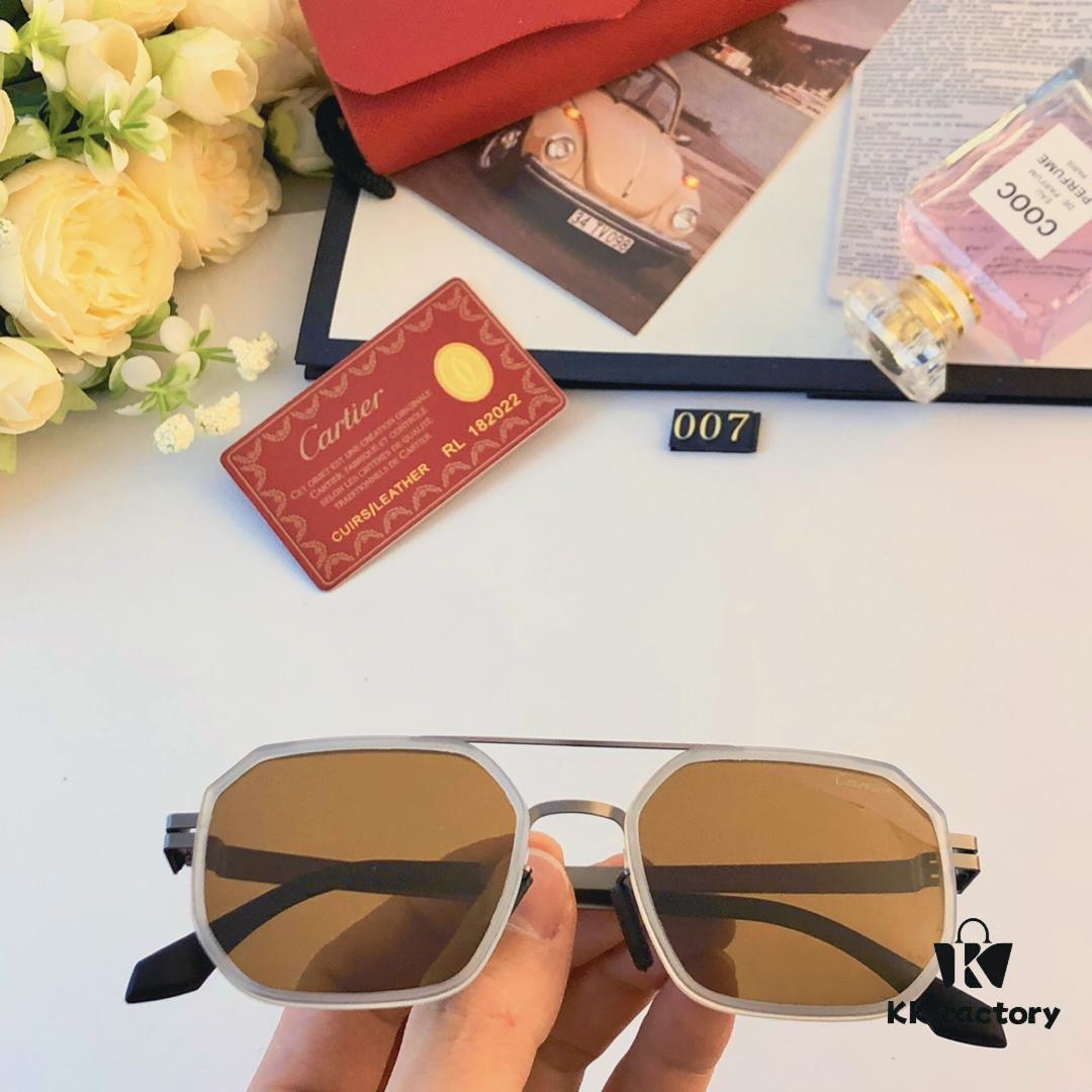 6931ac36ccd8ab3d7afa0884 Cartier New Fashion Pilot Sunglasses with Metallic Double Bridge, High-End Sunglass Frame for Men, Polarized 2024 Eyewear