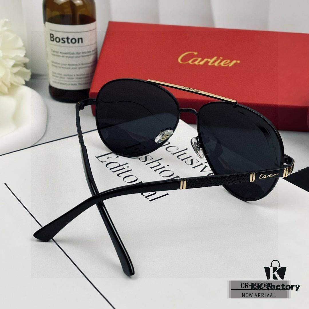 6931ac38ccd8ab3d7afa08a1 Cartier France - Polarized Sunglasses for Men with Polylite Lenses, Lightweight Metal Frame, UV Protection, Fashionable Driving Sunglasses Model: 88001