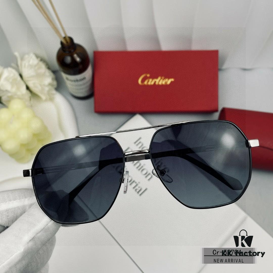6931ac38ccd8ab3d7afa08a5 Cartier France - Men's Sunglasses with Polarized Lenses, Lightweight Metal Frame, Model 53704